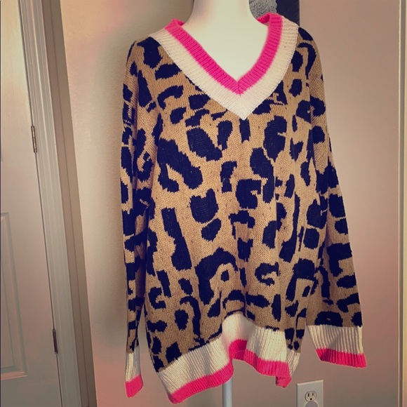 hyped unicorn leopard sweater